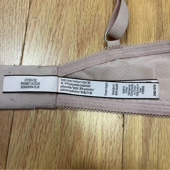 Victoria’s Secret Dream Angels Lined Light Pink Demi Bra - Picture 7 of 10